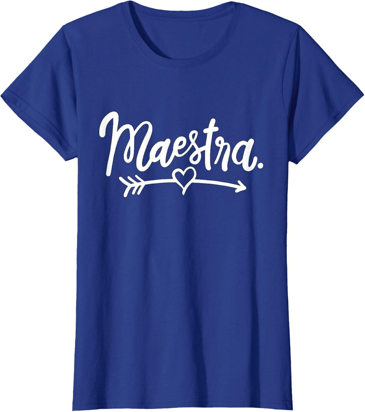 Maestra Spanish Teacher Bilingual T-Shirt - Royal Blue