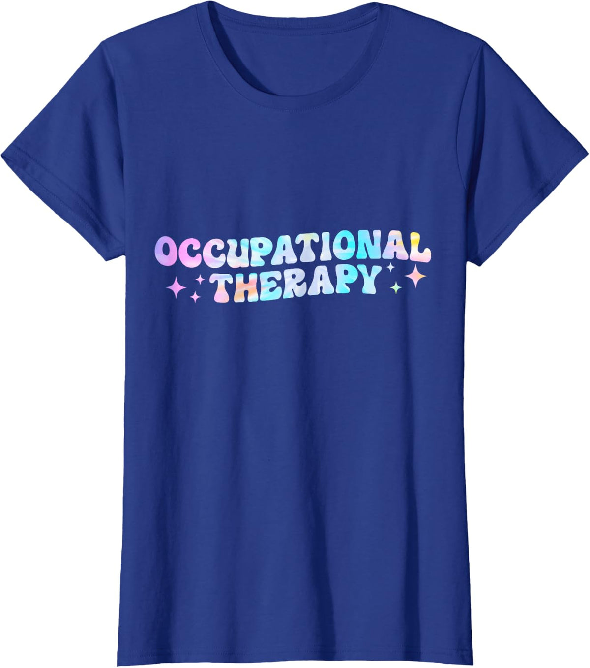 Occupational Therapy OT Month OT Therapist Tie Dye T-Shirt - Royal Blue