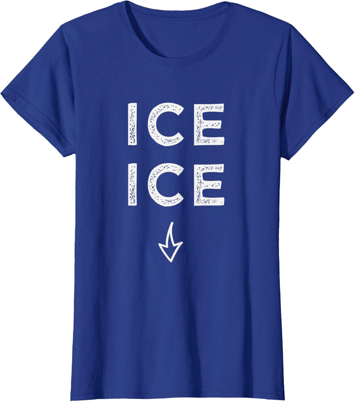 ICE ICE Twice Funny Pregnancy Announcement Shirt T-Shirt T-Shirt - Royal Blue