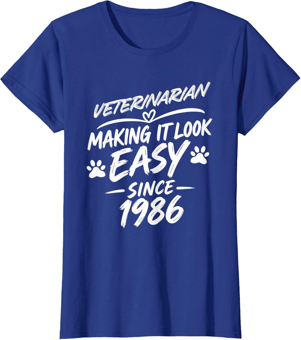 Veterinarian 40th Birthday Anniversary, Perfect Veterinarian T-Shirt - Royal Blue