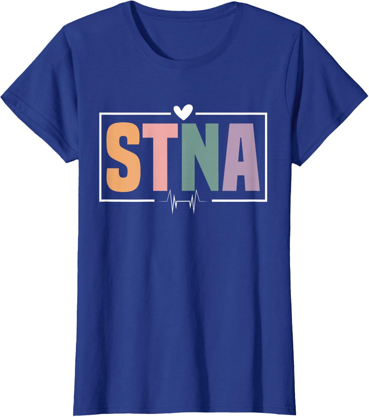 STNA Nurse Night Shift Tee State Tested Nursing Assistant T-Shirt for RN Healthcare Workers - Royal Blue