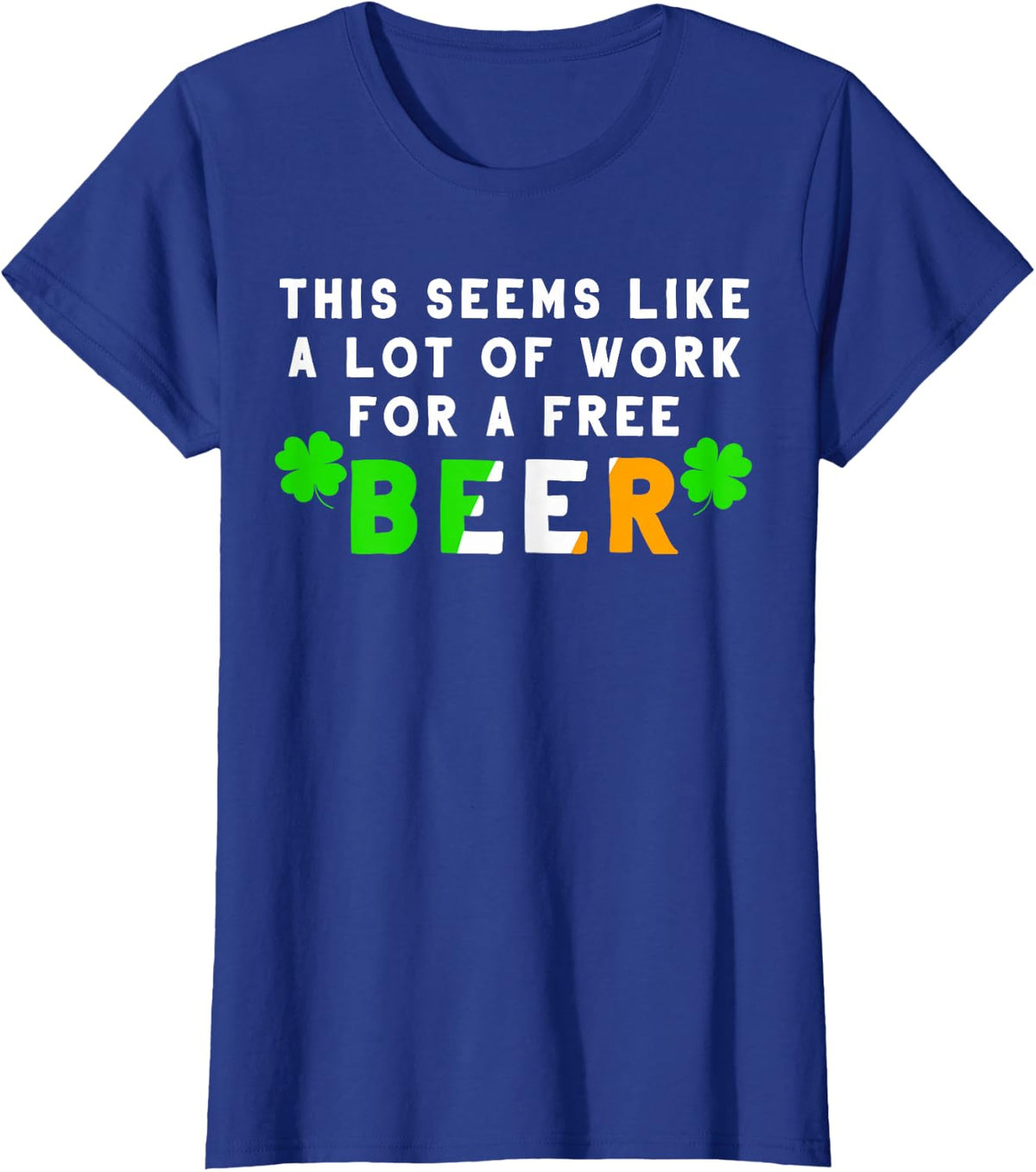 St Patricks Day Running Design Gift For Irish Beer Races T-Shirt - Royal Blue