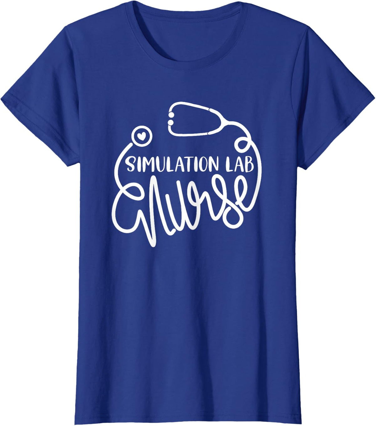 Simulation Lab Nurse Cute Simulation Nursing Department RN T-Shirt - Royal Blue