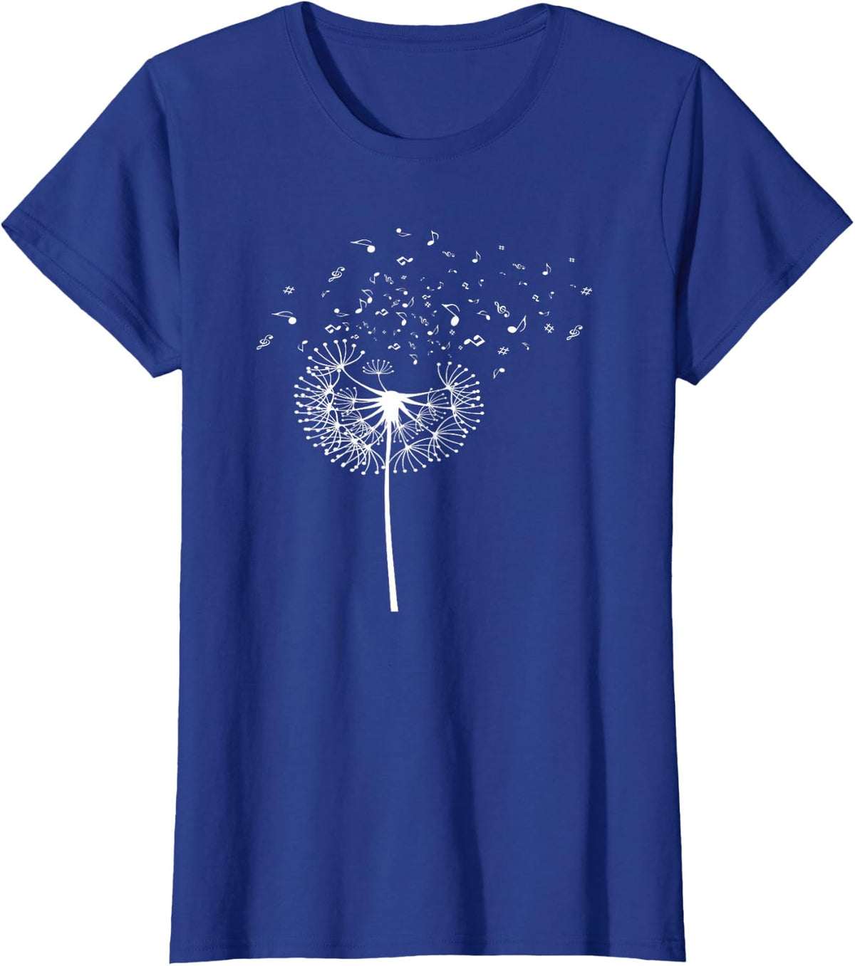Dandelion Music Notes Orchestra Member T-Shirt - Royal Blue