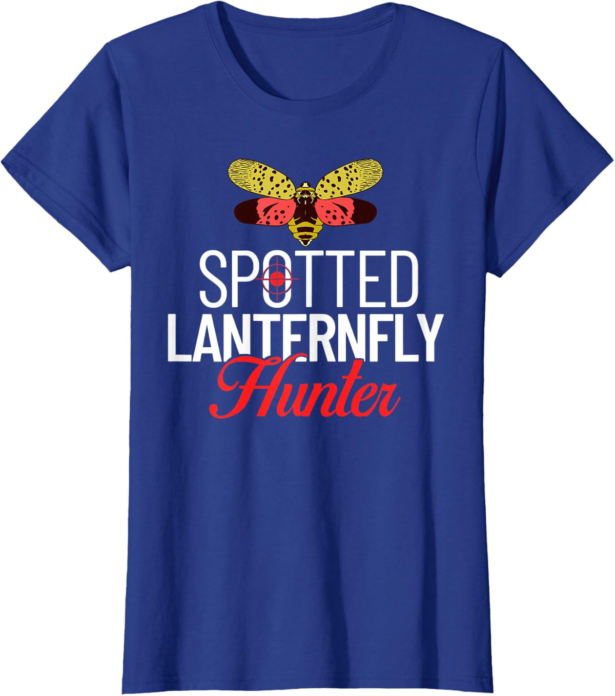 Spotted Lanternfly Trap Insect Spray Lantern Fly T-Shirt - Royal Blue