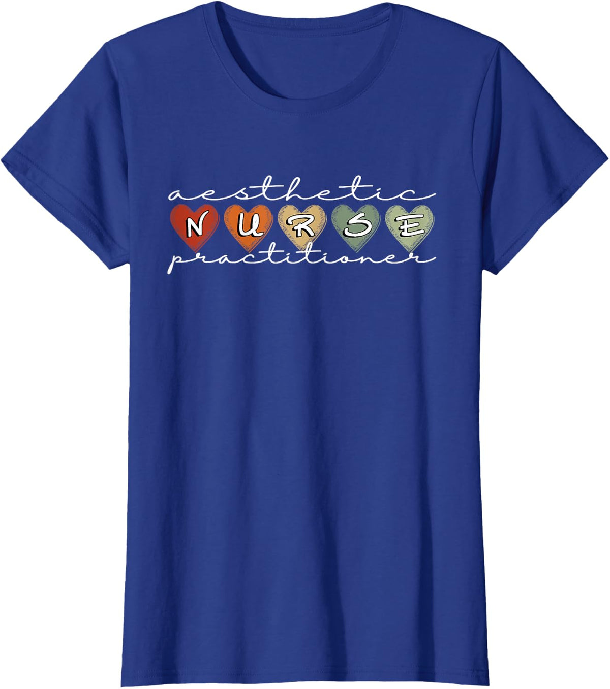 Aesthetic Nurse Practitioner Funny Nursing School Student T-Shirt - Royal Blue