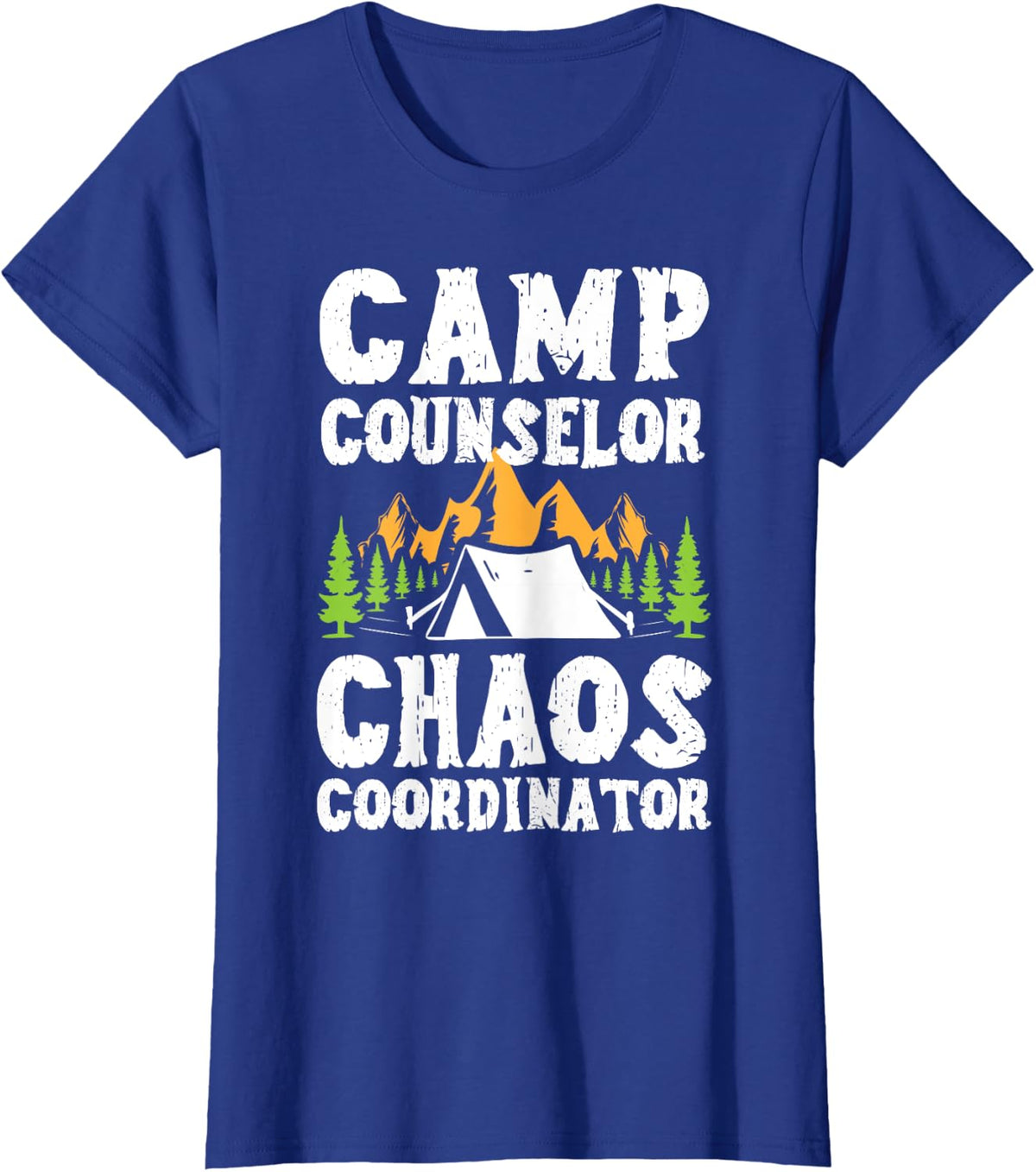 Camp Counselor Chaos Coordinator Camp Counselors T-Shirt - Royal Blue
