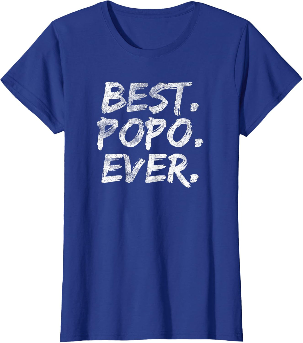Best Popo Ever Shirt Gramps Father's Day Tshirt T-Shirt - Royal Blue