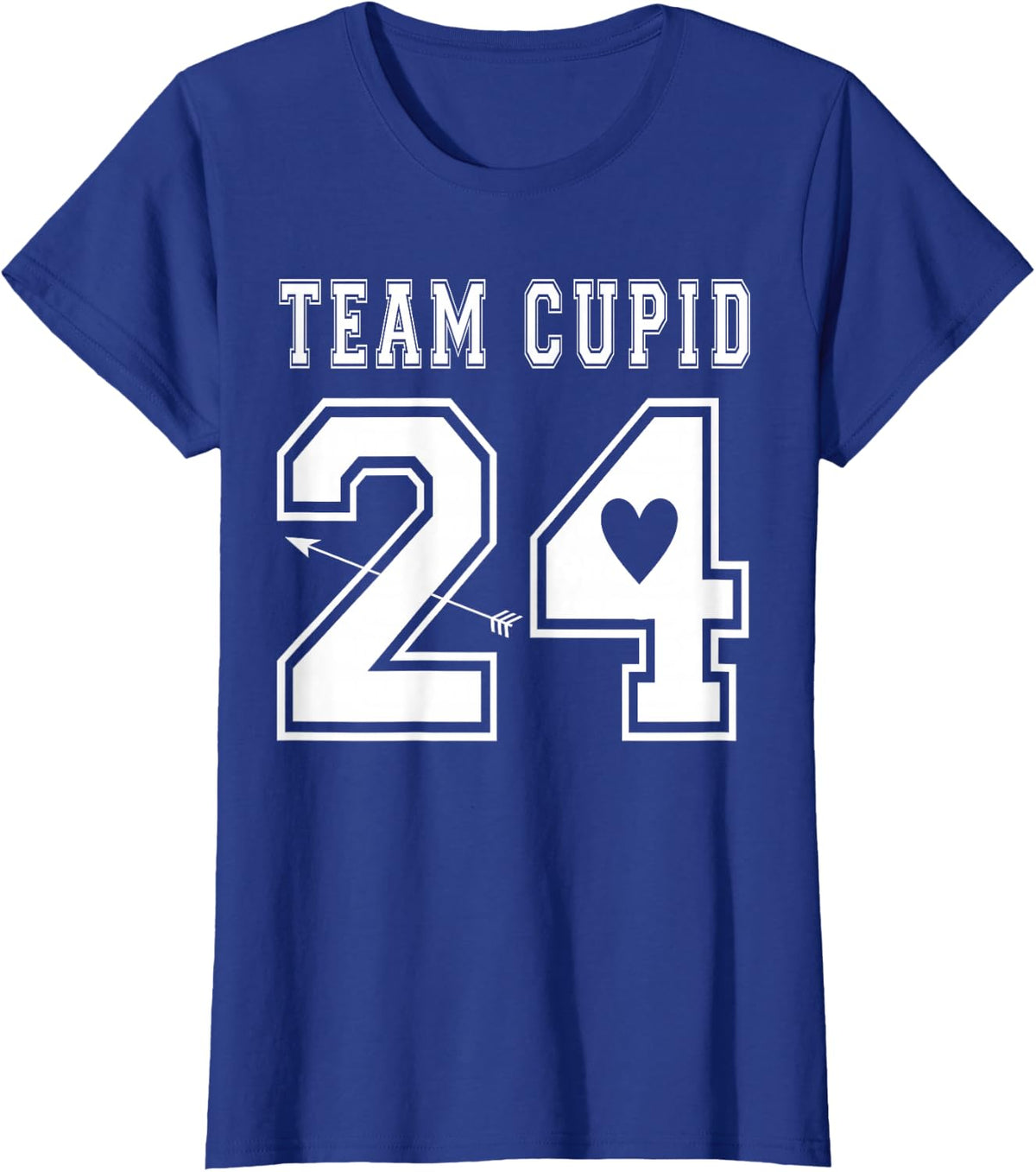 Team Cupid 2024 Valentines Day Sports Jersey Style T-Shirt - Royal Blue