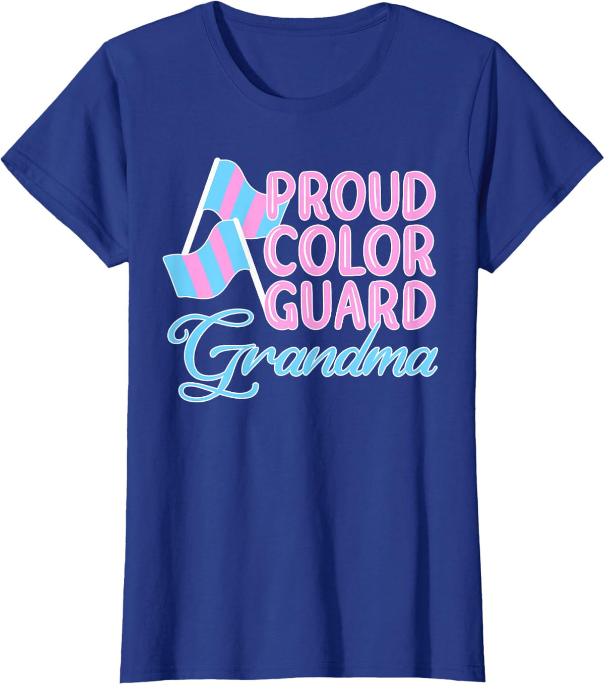 Color Guard Grandma T-Shirt - Royal Blue