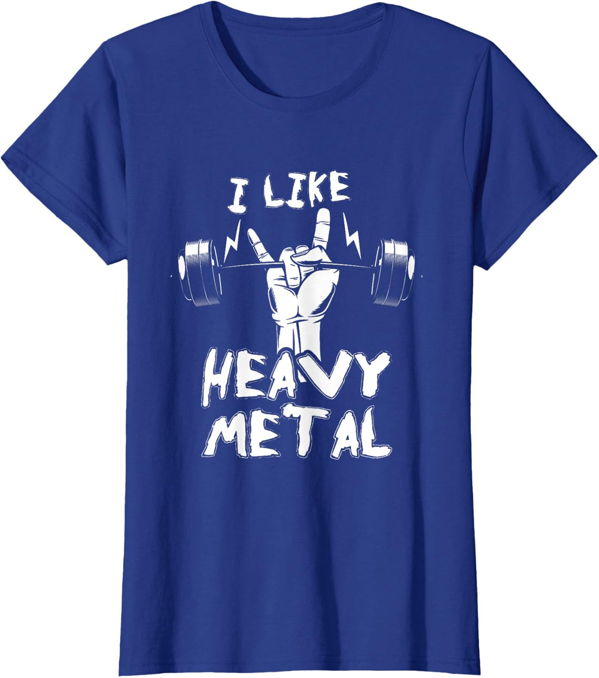 Exercise Fitness Instructor Personal Trainer Gift Heavy Metal Weightlifting Bodybuilding Gym Workout Barbell T-Shirt - Royal