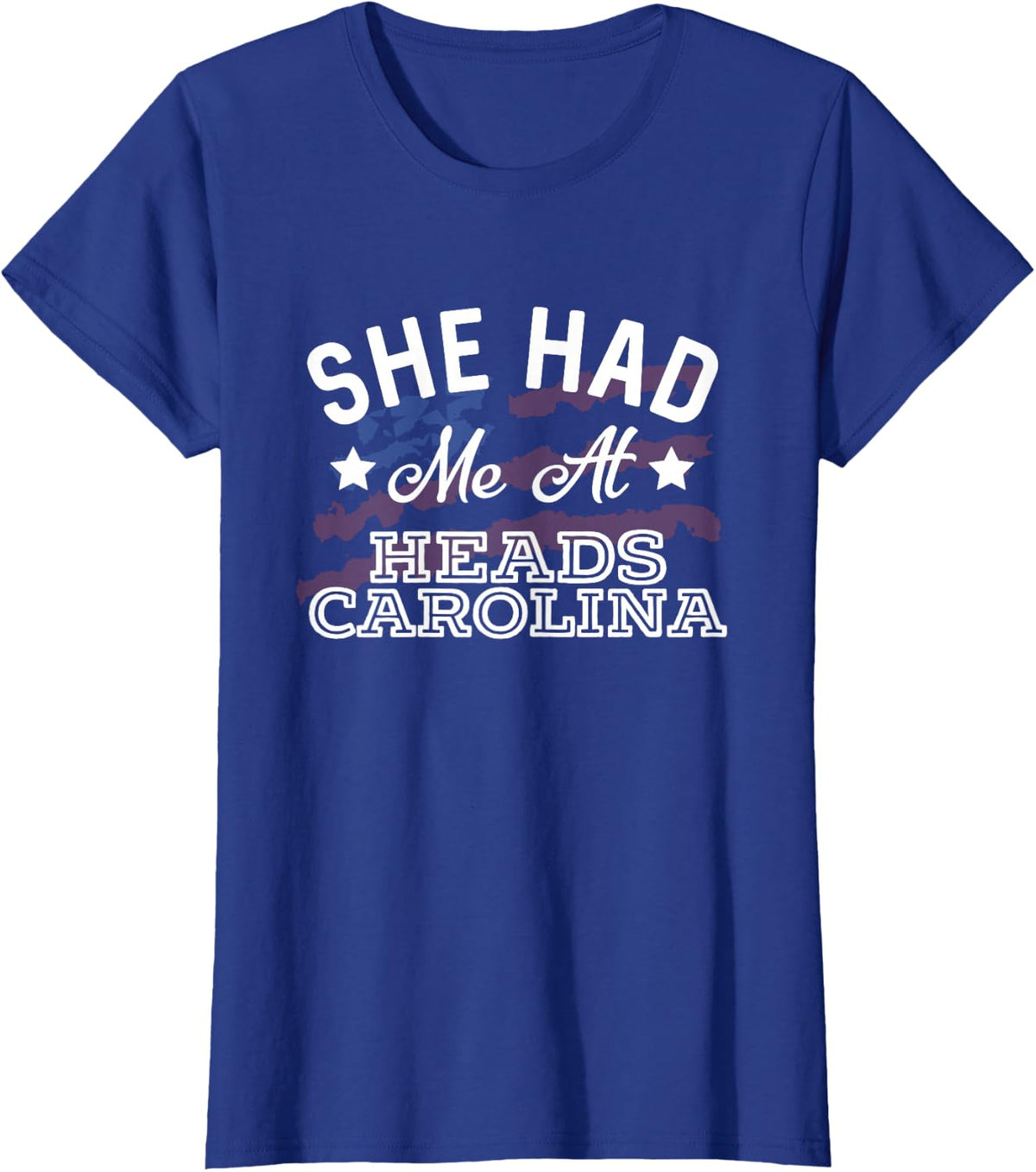 She Had Me At Heads Carolina Country Music Lyrics T-Shirt - Royal Blue