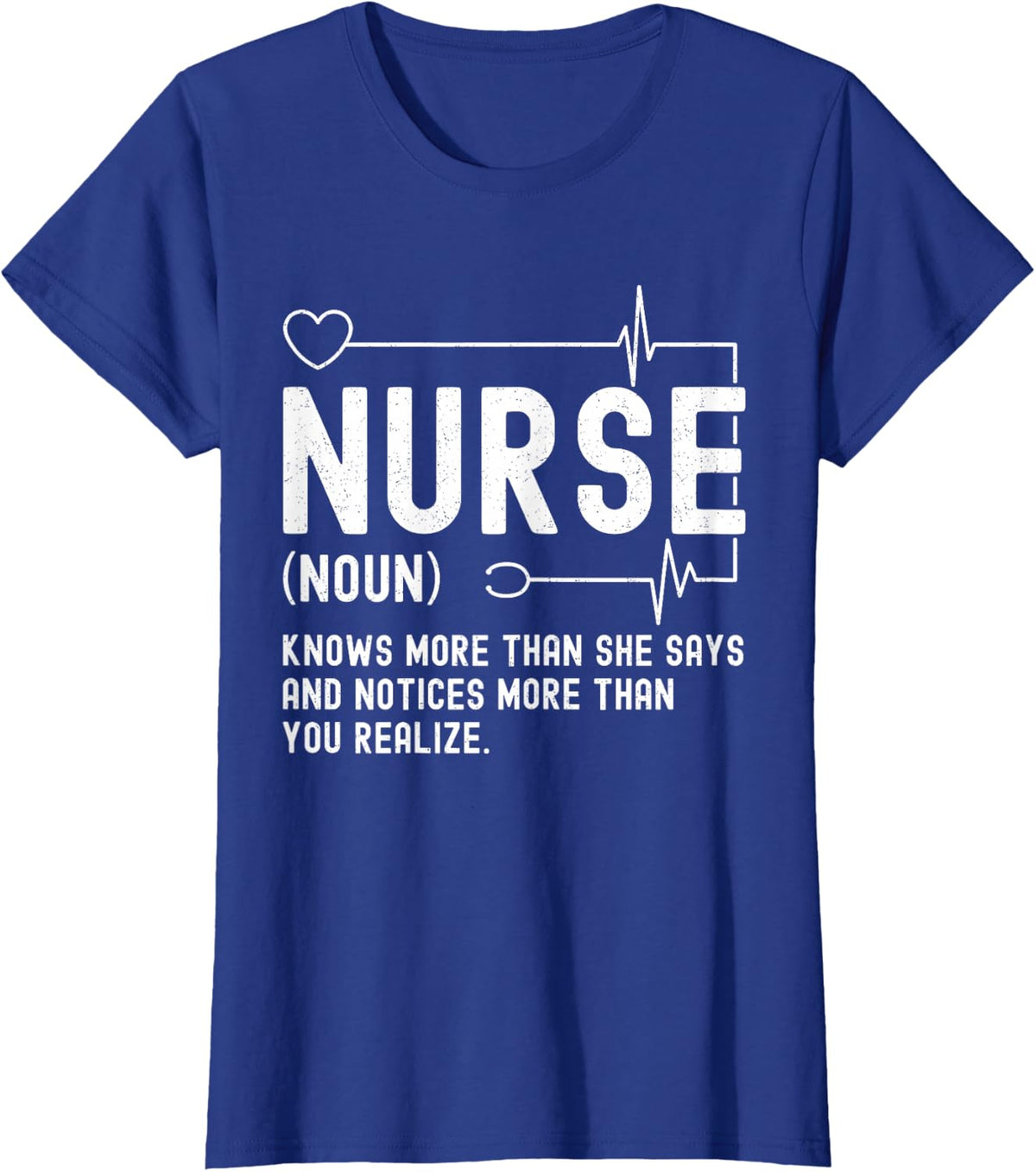 Funny Nurse Definition Medical Registered Nursing Women T-Shirt - Royal Blue