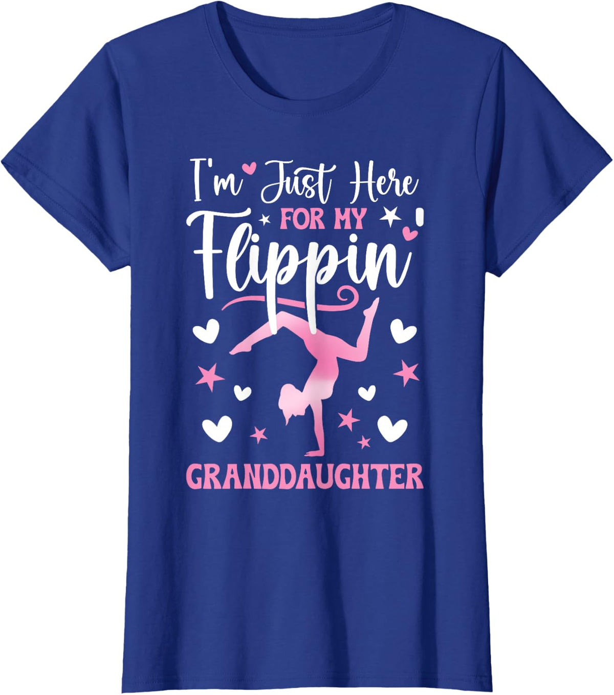 My Flippin' Granddaughter Gymnastics Nana Of A Gymnast Nana T-Shirt - Royal Blue