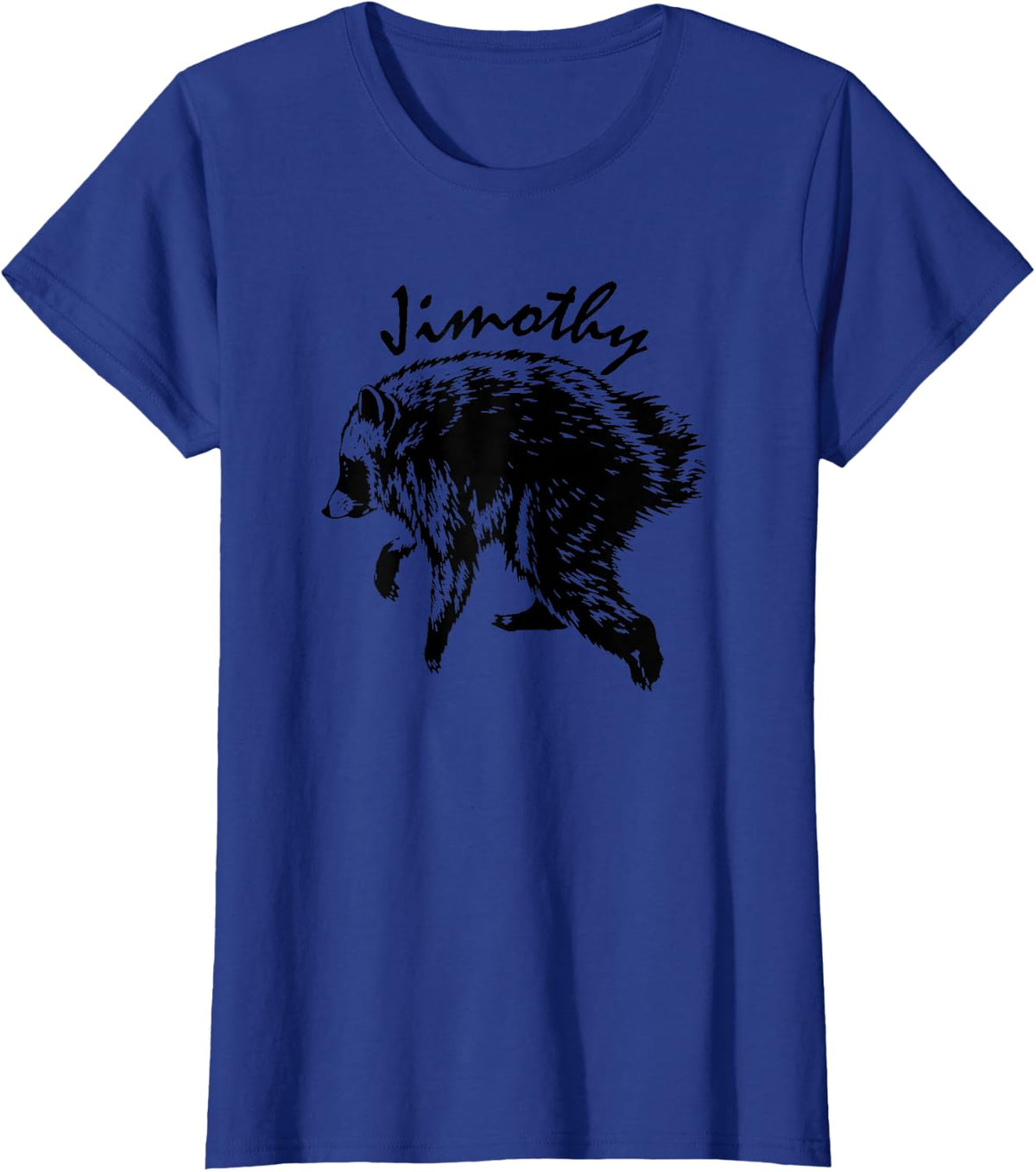 Jimothy Raccoon Shirt Funny Trash Panda Wildlife T-Shirt - Royal Blue