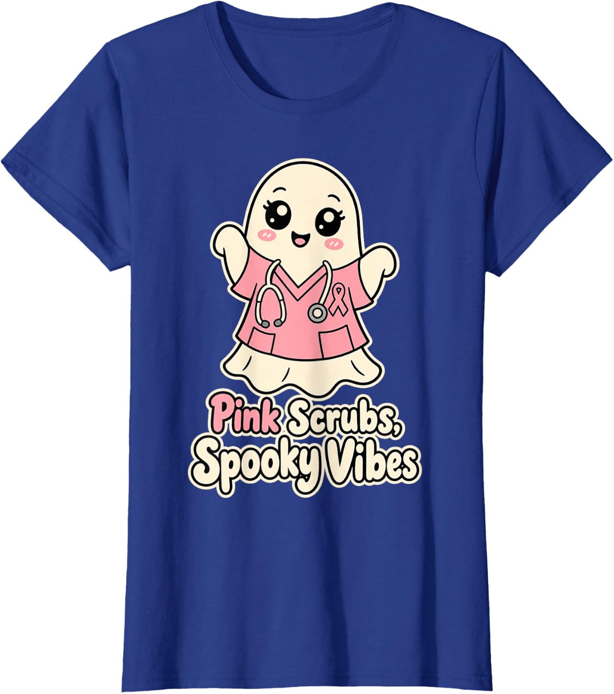 Mammography Tech Oncology Nurse Breast Cancer Pink October T-Shirt - Royal Blue