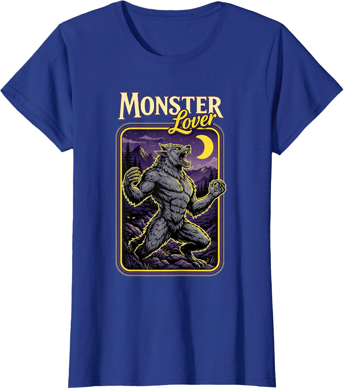 Werewolf Gothic Dark Monster Romance Reader Monster Lover T-Shirt - Royal Blue