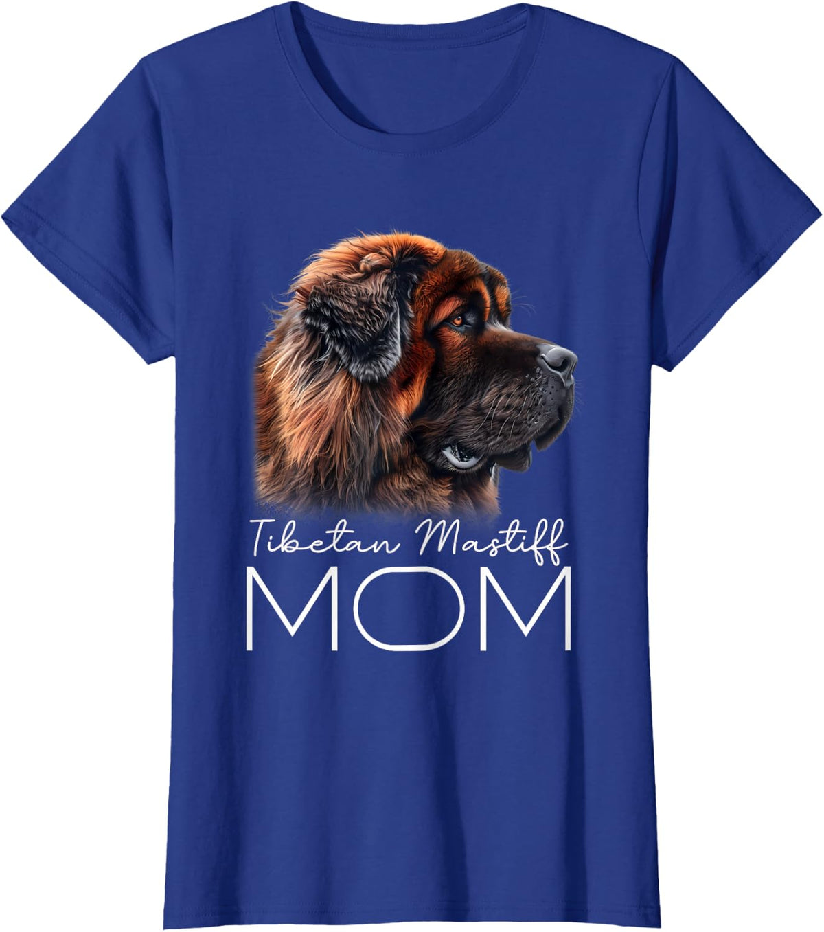 Tibetan Mastiff Mom T-Shirt - Royal Blue