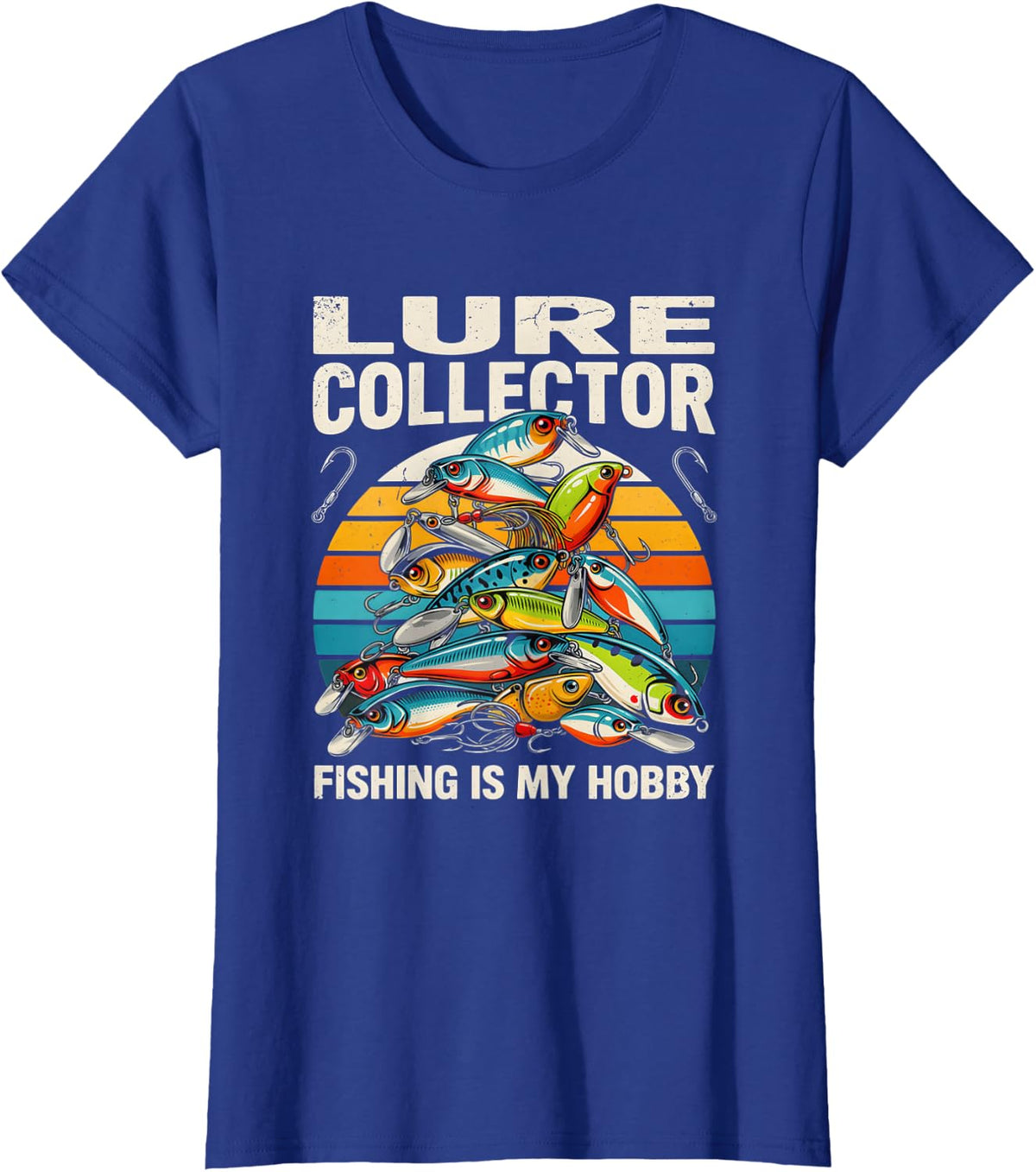 Fishing is My Hobby Lure Collector Angler T-Shirt - Royal Blue