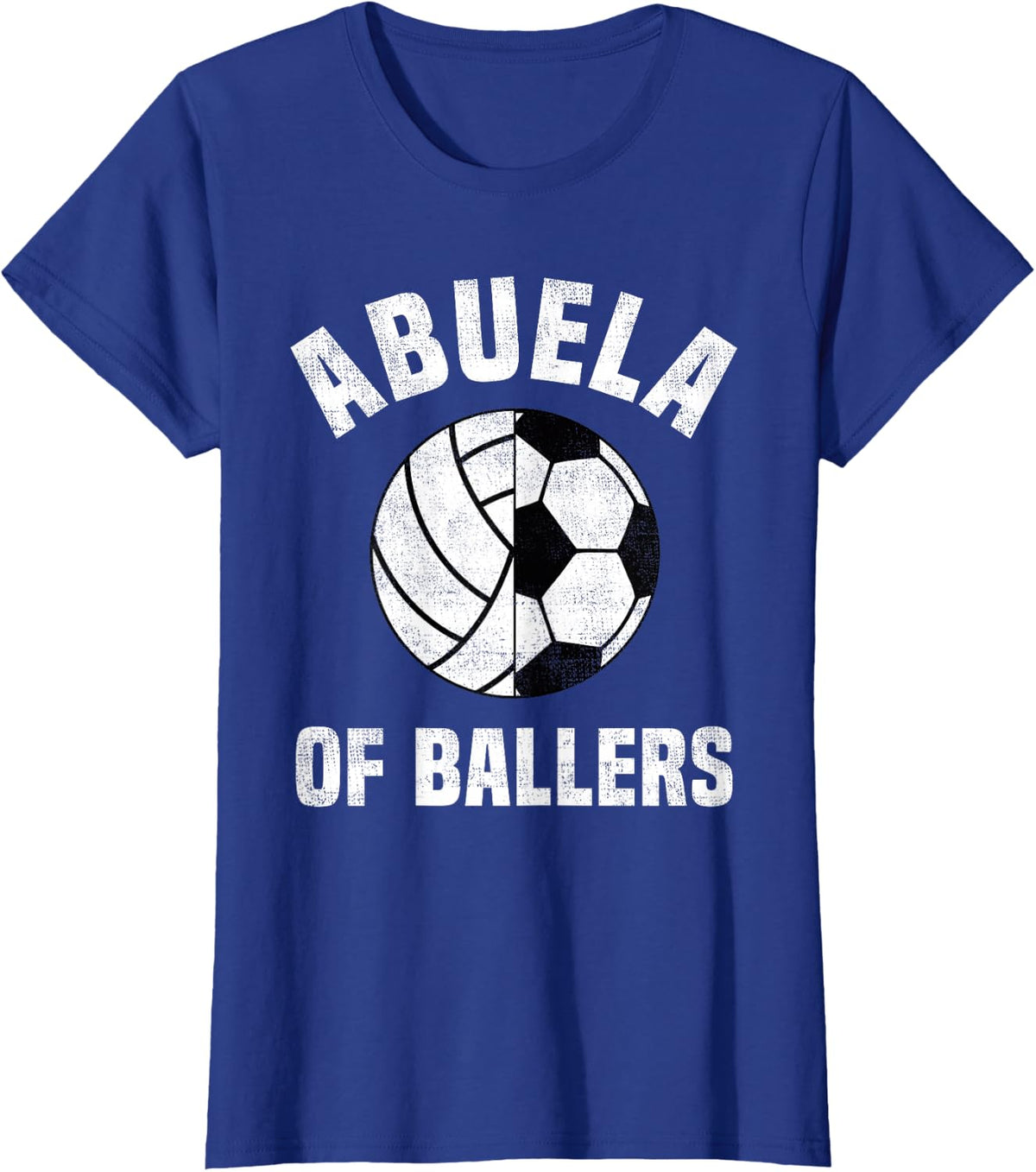 Abuela of Ballers Volleyball Soccer Lover Family Kids T-Shirt - Royal Blue