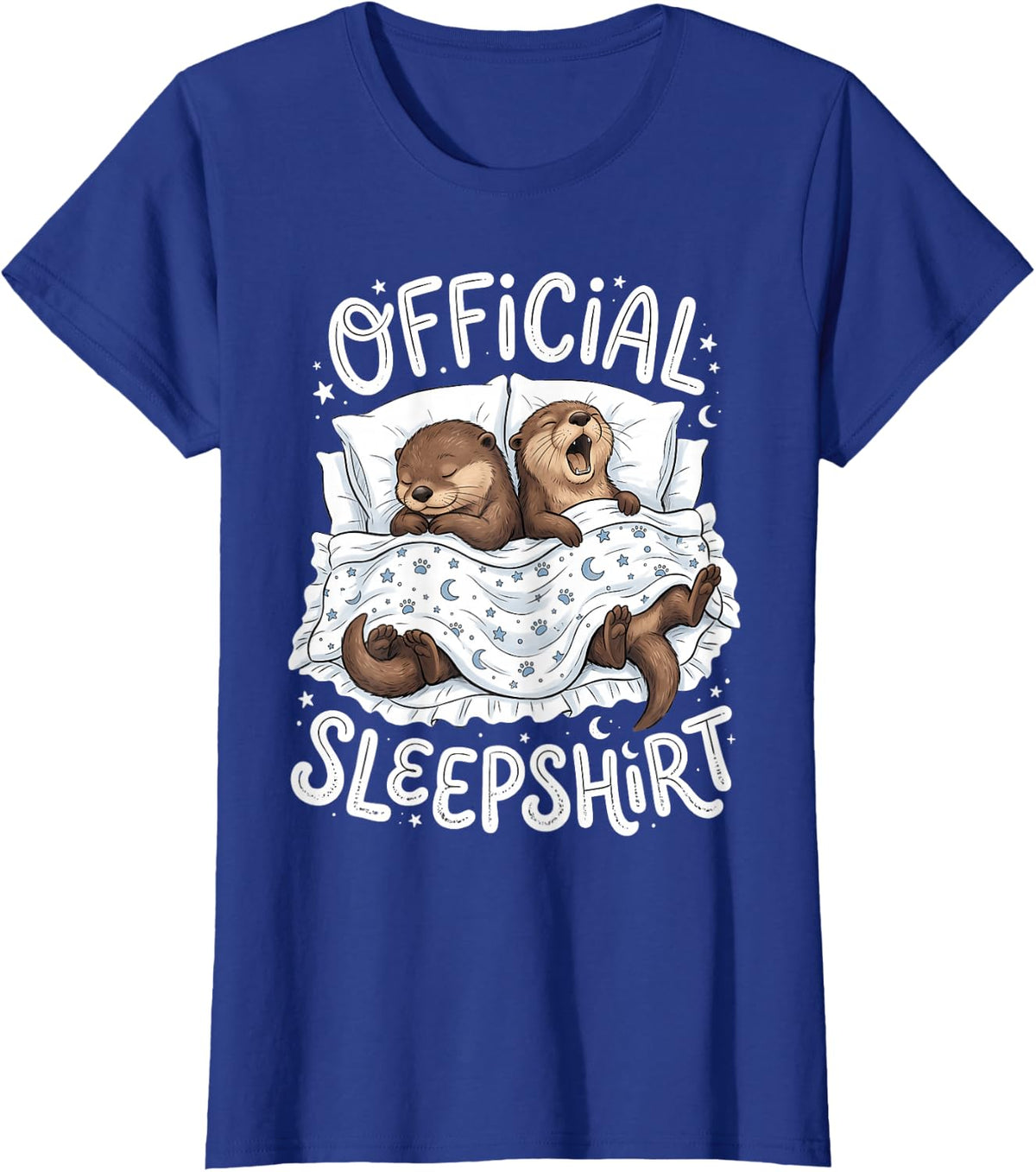 Otter Official Sleep T-Shirt - Royal Blue