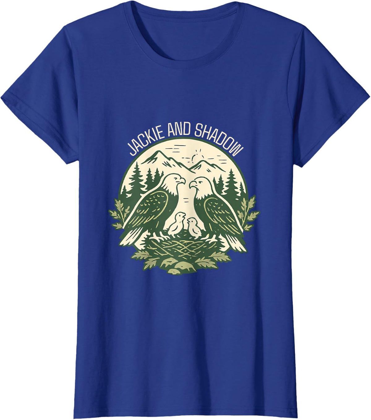 Jackie And Shadow Bald Eagle Vintage Nature Lovers T-Shirt - Royal Blue