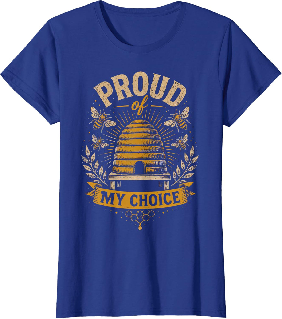 Beekeeping Honey Bees Beekeeper T-Shirt - Royal Blue