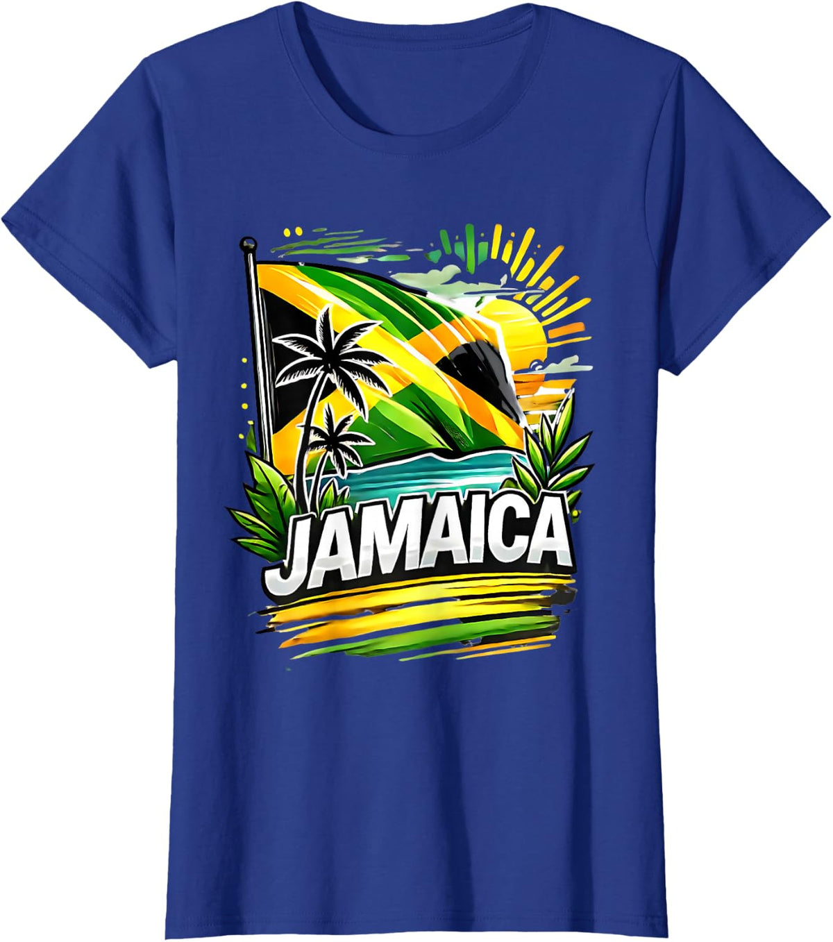 Proud Jamaican Happy Independence Day Jamaica 1962 Men Women T-Shirt - Royal Blue