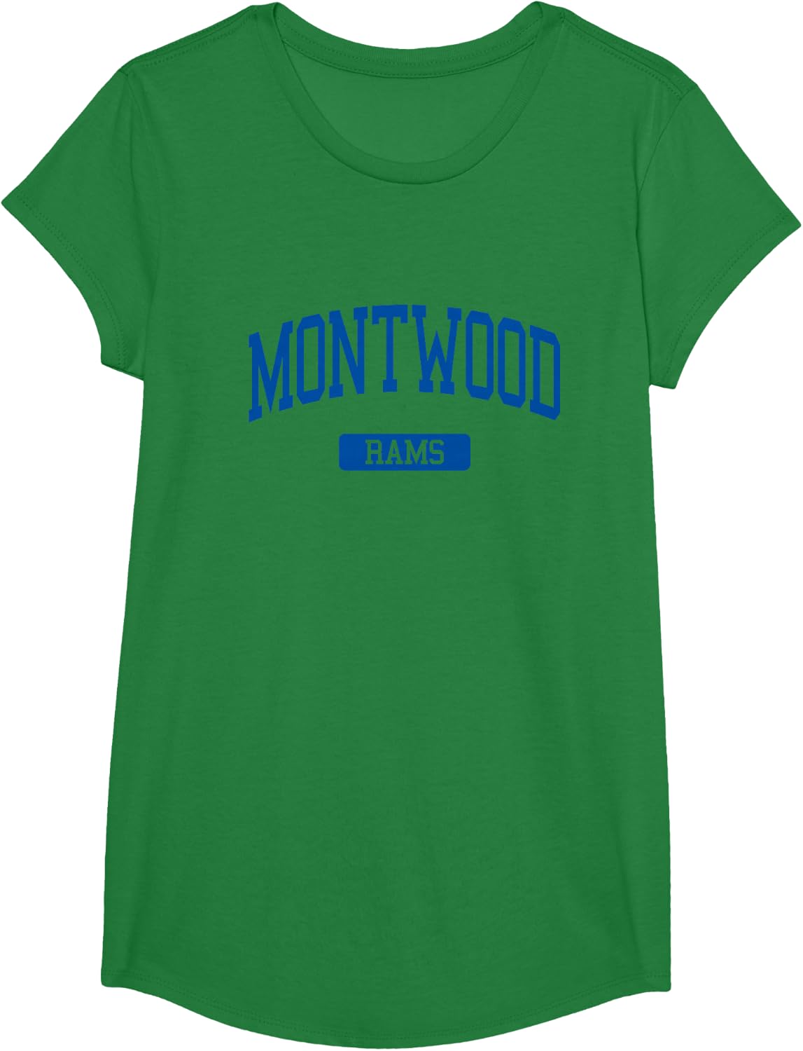 Montwood High School HS El Paso TX Varsity Sports T-Shirt - Girls Kelly Green