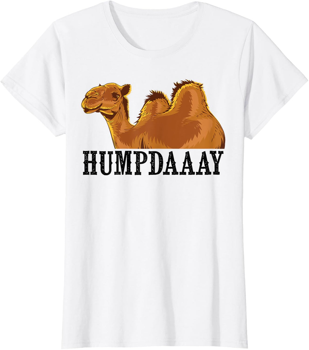 Funny Hump Day Camel Gift For Men Women Cool Happy Wednesday T-Shirt - White