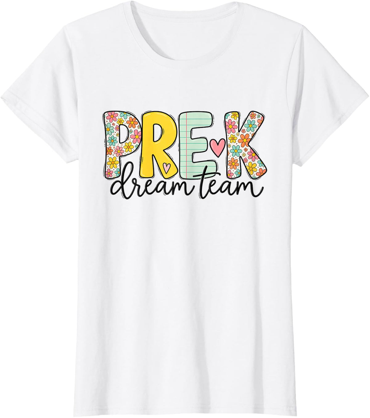 Pre-K Teacher Preschool Educator T-Shirt - White