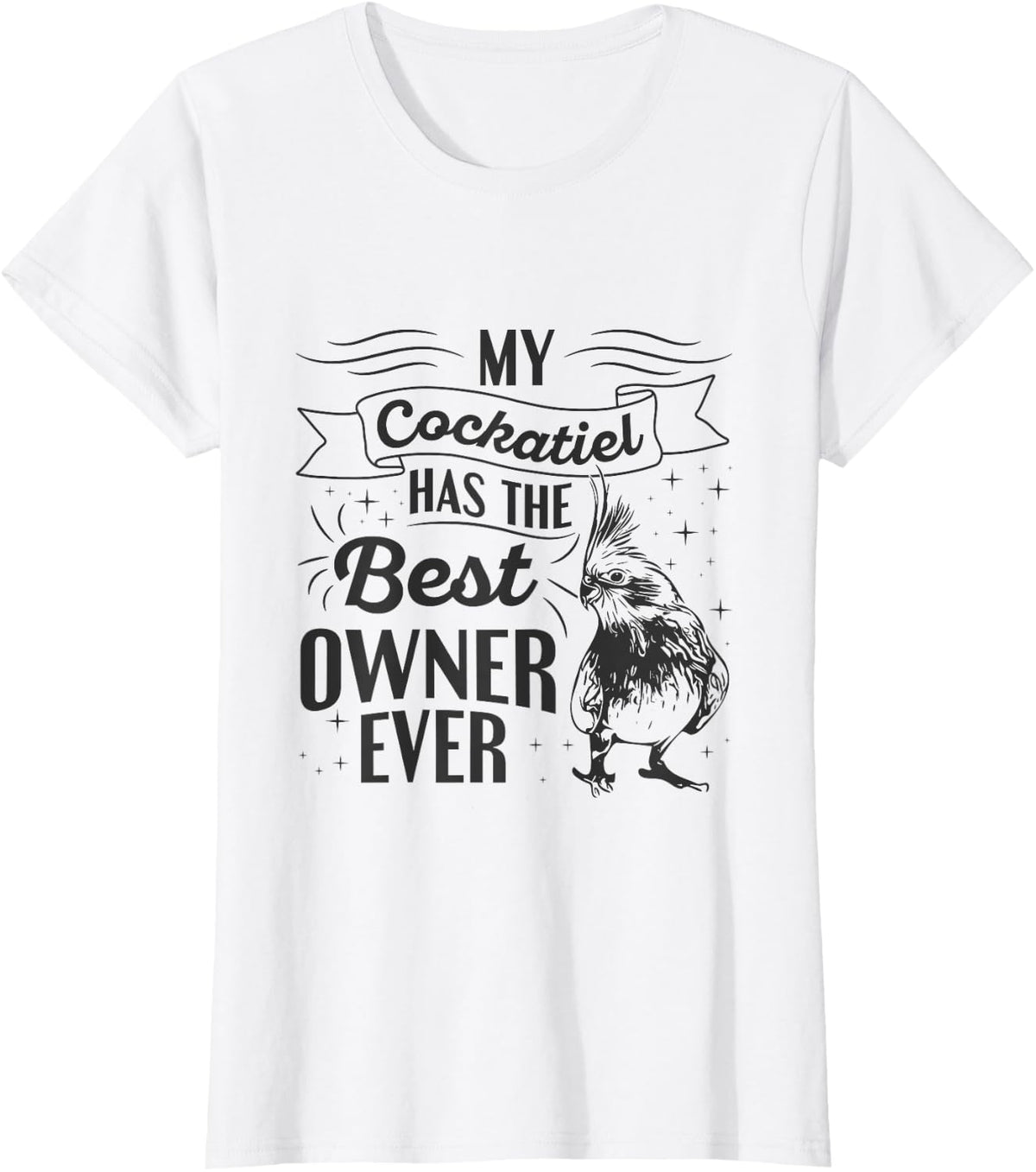 Cockatiel Parrot Bird Design for a Cockatiel owner T-Shirt - White