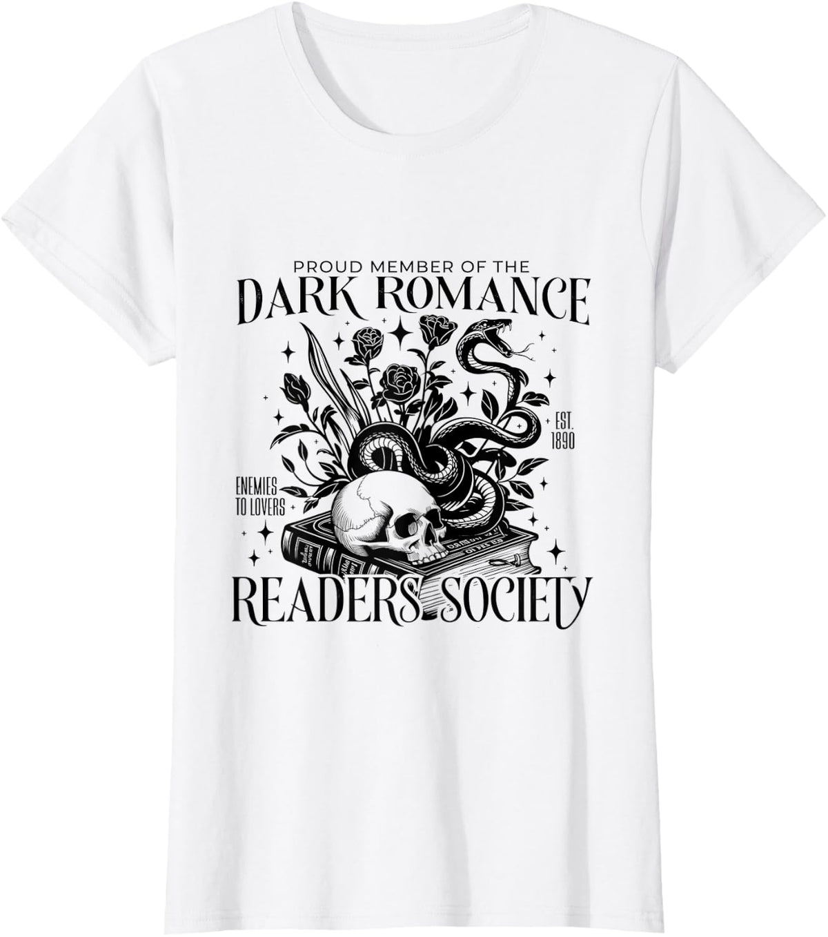 Dark Romance Readers Society T-Shirt - White