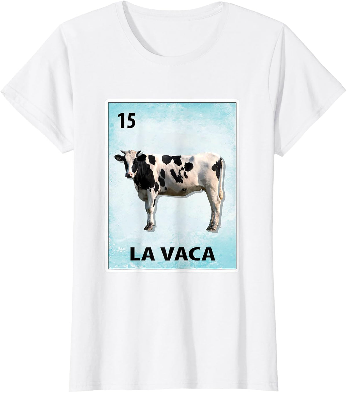 La Vaca Mexican Cow Cards T-Shirt - White
