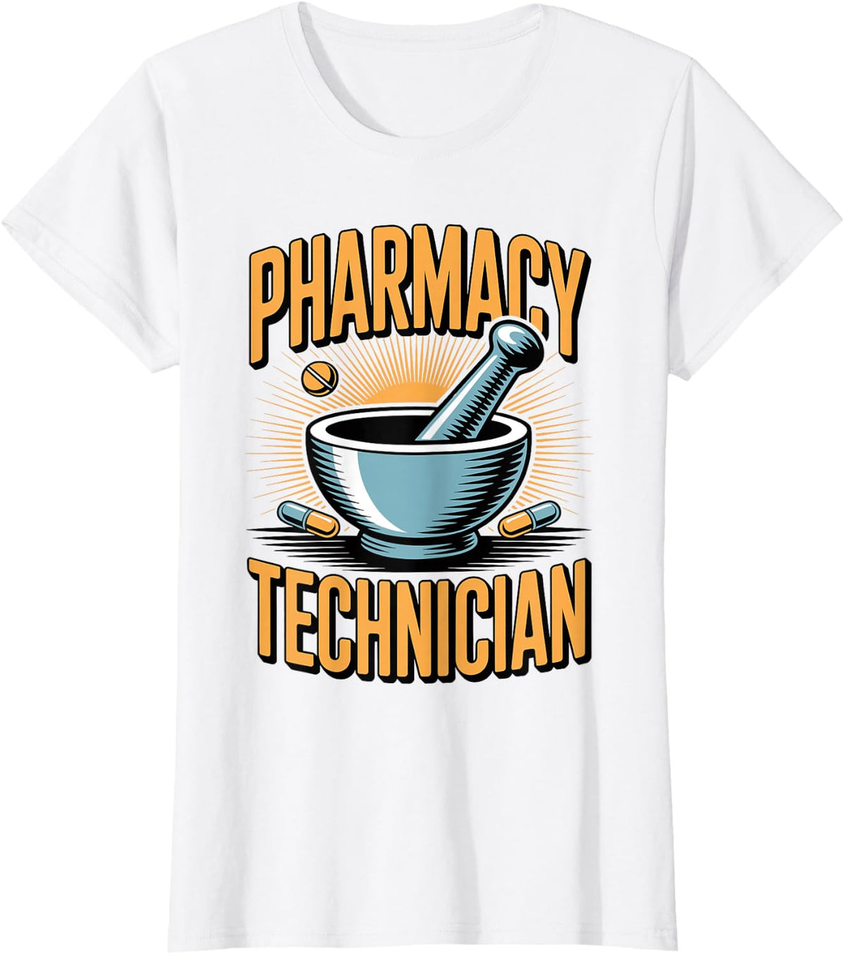 Funny Pharmacy Technician T-Shirt - White