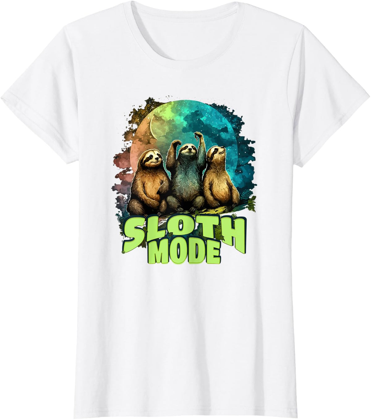 Cute Baby Sloth Lover Three toe Sloth Mode Peresozo T-Shirt - White