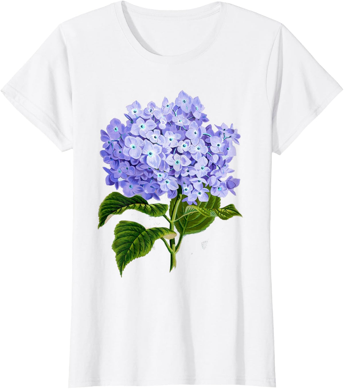 Delightful Hydrangea Tee T-Shirt - White