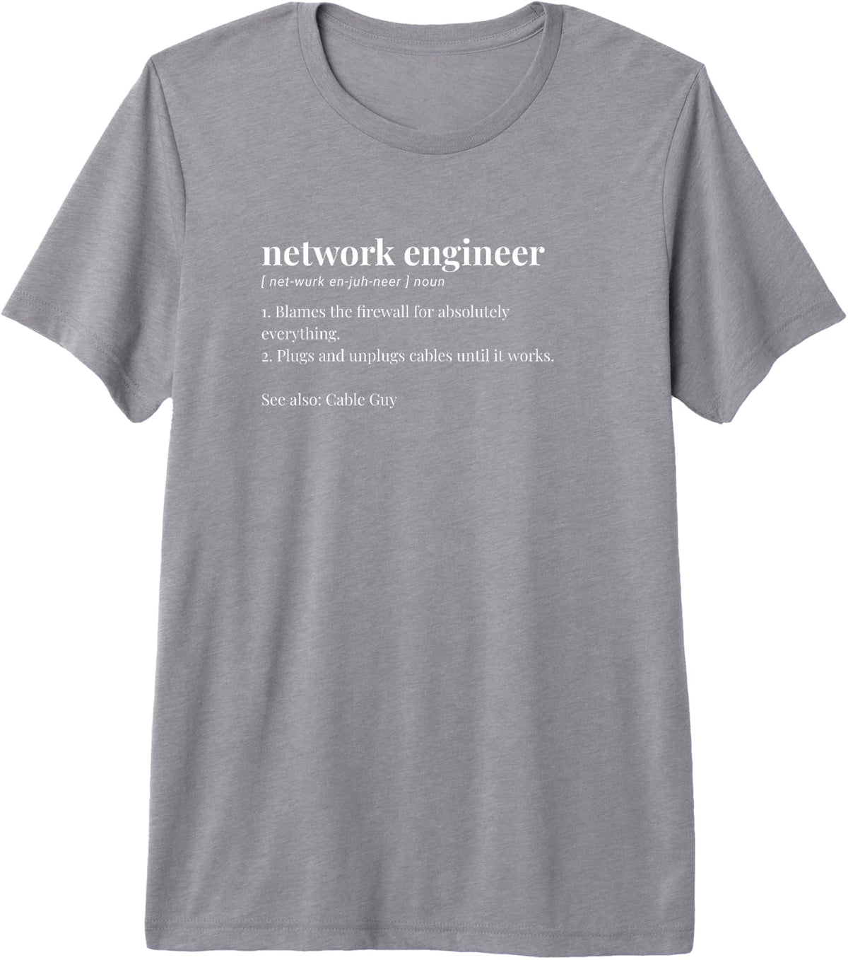 Network Engineer IT Server Premium Tri-Blend T-Shirt - Storm