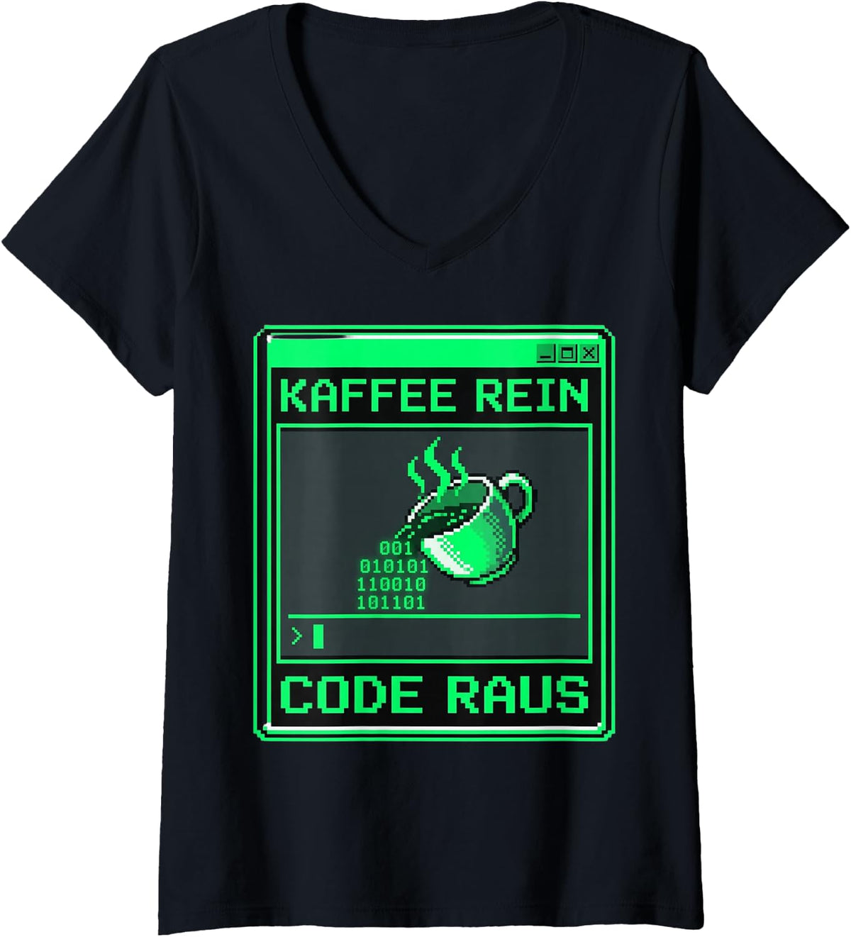Women's Funny Programmer Humor Sarcastic Software Developer V-Neck T-Shirt - Black