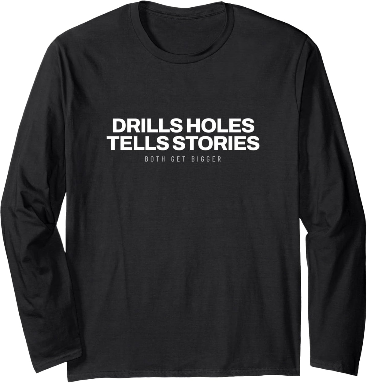 Ice Fishing Walleye Northern Pike Perch Winter Fishing Long Sleeve T-Shirt - Adult Unisex Black