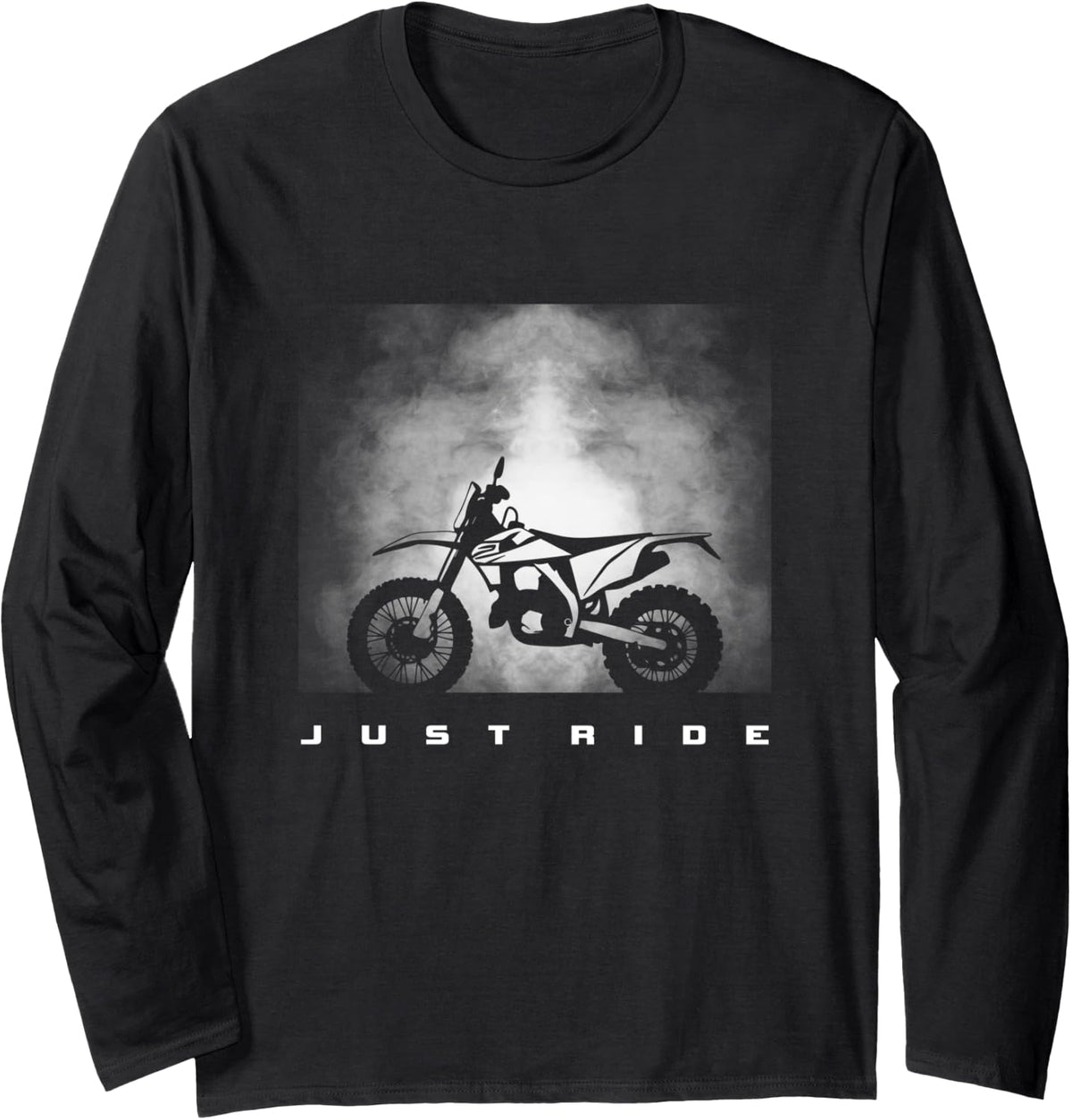 Dirt Bike Motocross Apparel - Motocross Dirt Bike Long Sleeve T-Shirt - Adult Unisex Black