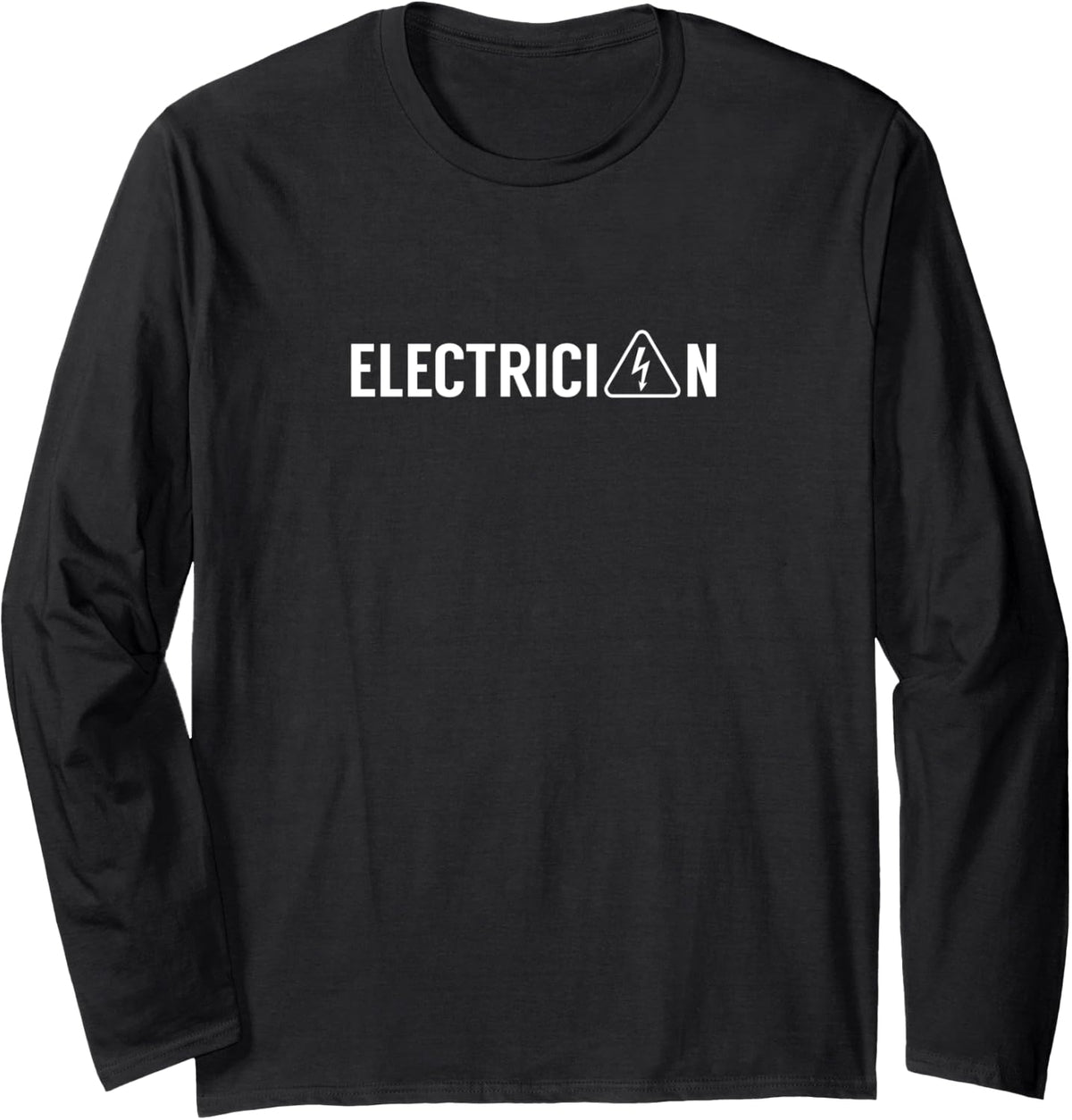 Electrician Electric Electronic Electrical Long Sleeve T-Shirt - Adult Unisex Black