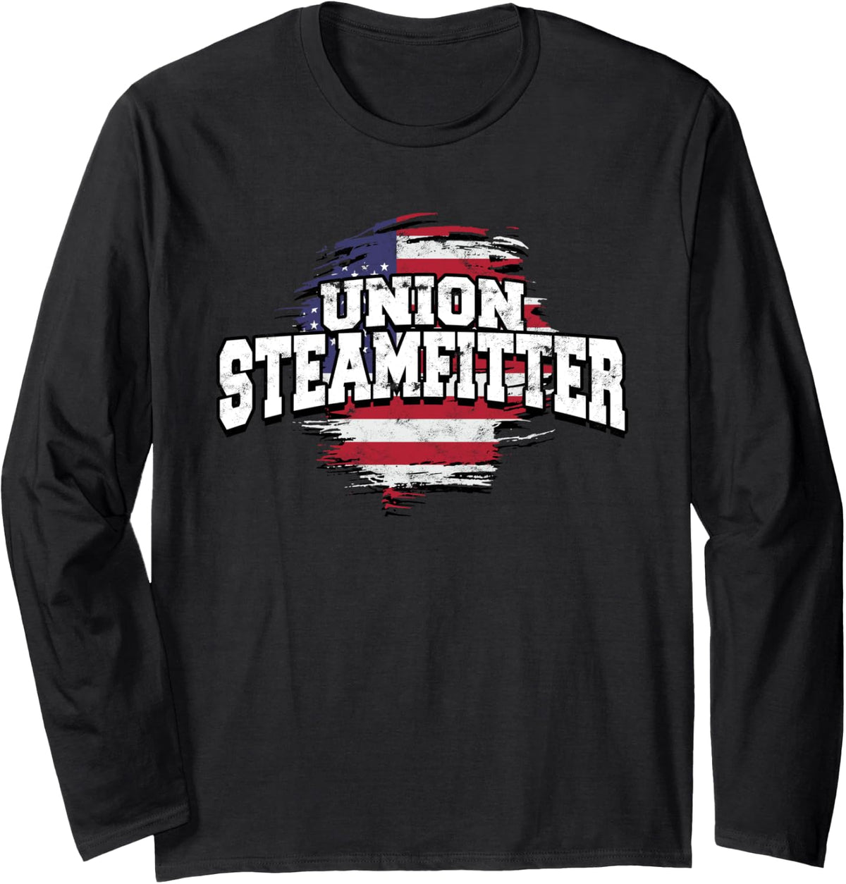 Steam Fitter Steam Technician Union Steamfitter Long Sleeve T-Shirt - Adult Unisex Black