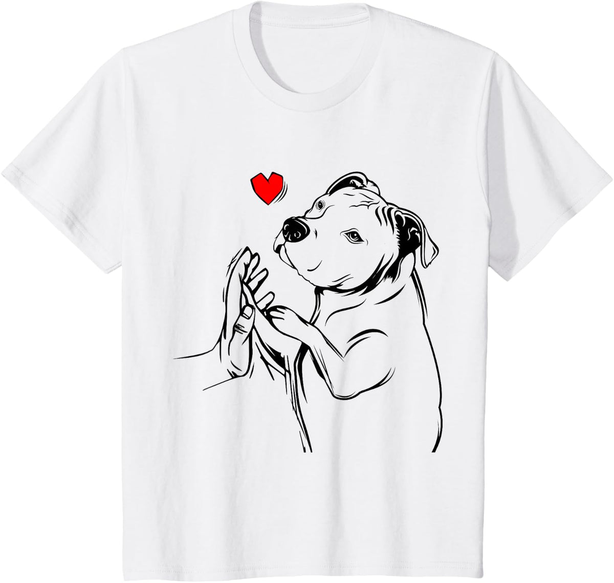 Pitbull Love Dog Mummy T-Shirt - White