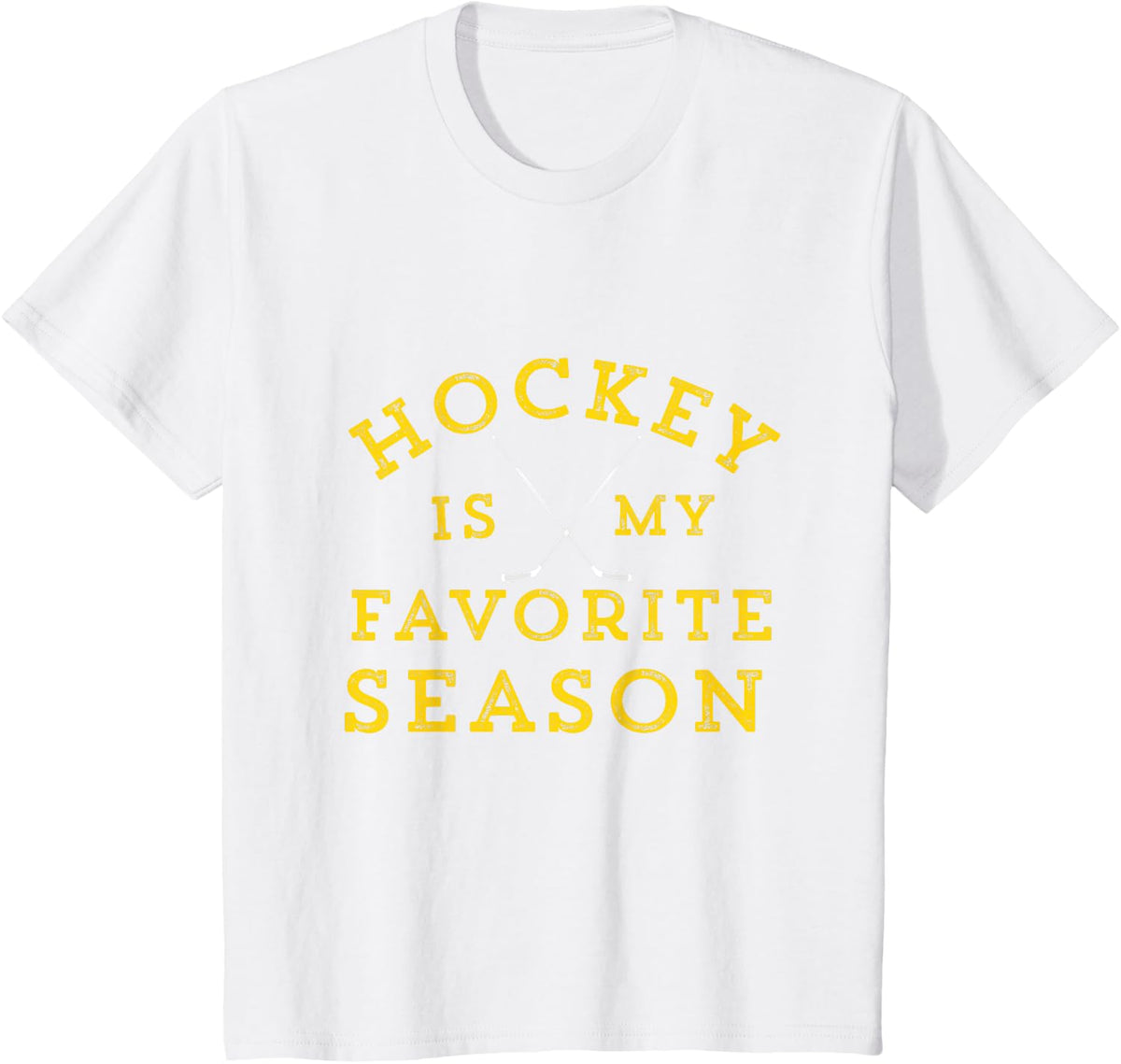 Hockey is My Favorite Season Pittsburgh Gold Black Gift T-Shirt - White