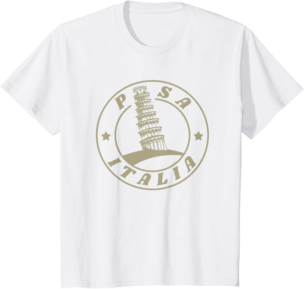 Leaning Tower of Pisa / Italy / Holiday T-Shirt - White
