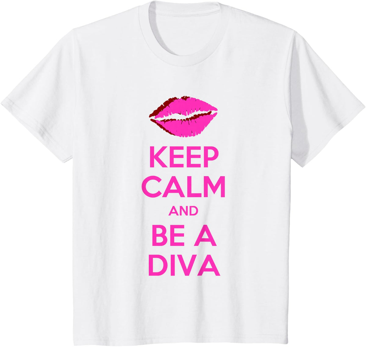 Keep Calm And Be A Diva T-Shirt T-Shirt - White