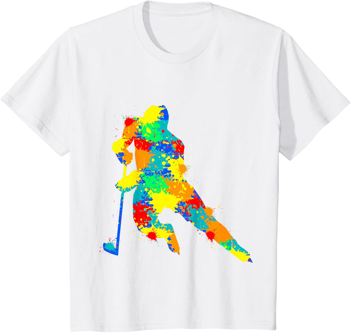 Hockey Player Ice Hockey Youth Boys Kids T-Shirt - White