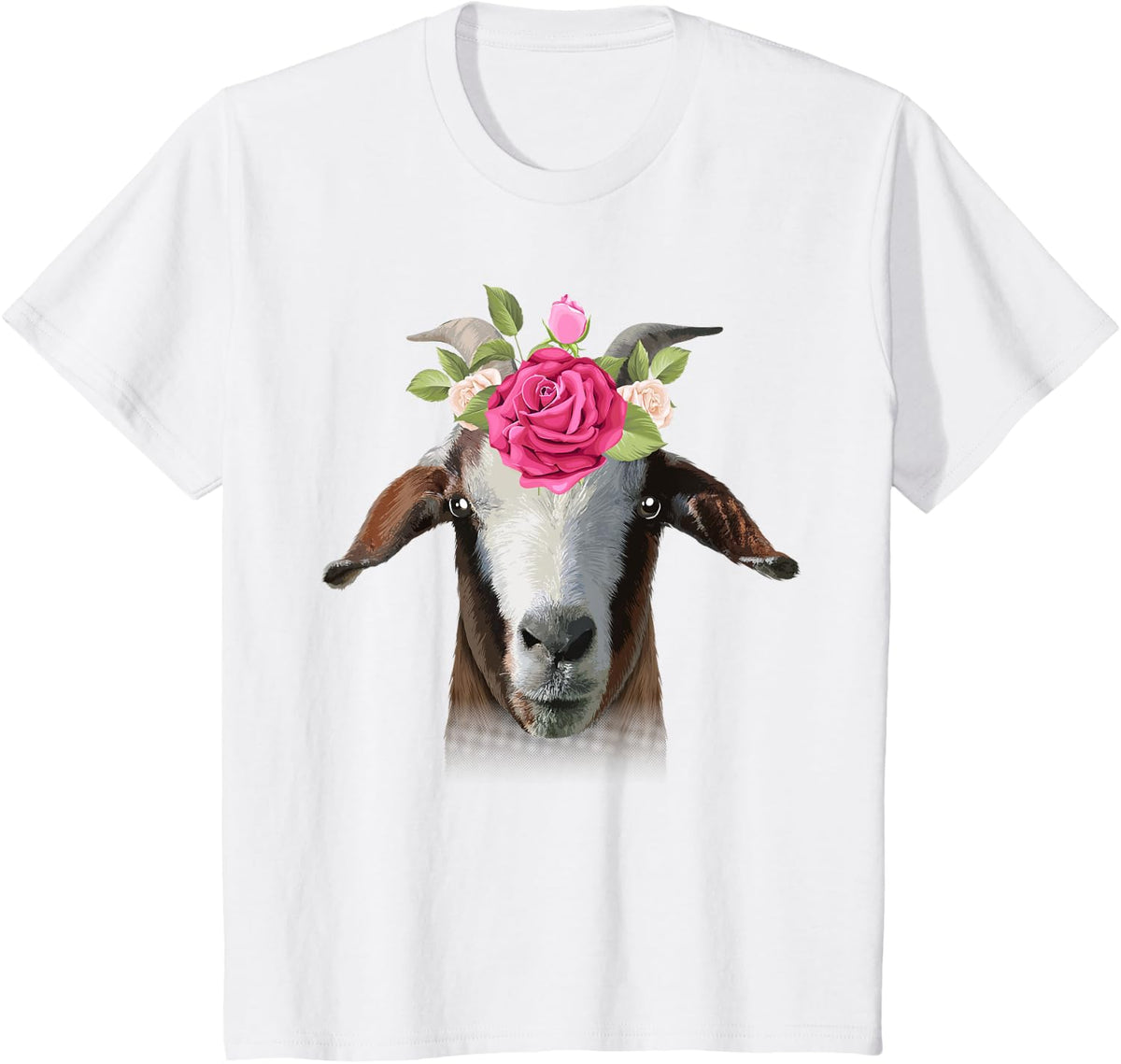 Cool Goat Design For Women Girls Goat Lover Farming Farm T-Shirt - White