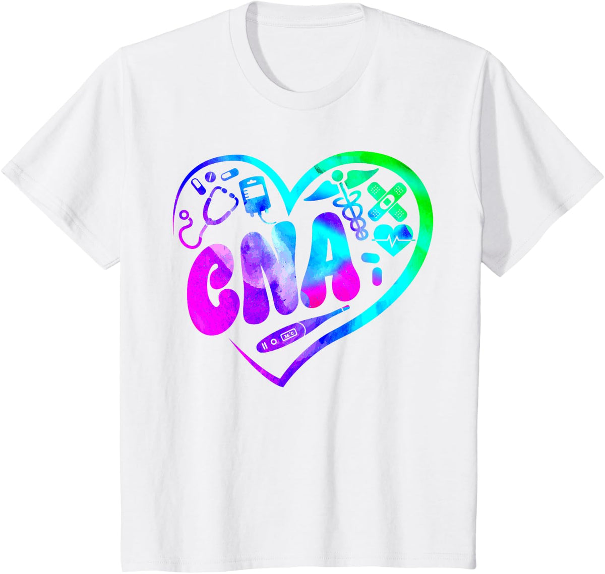 CNA Nurse Certified Nursing Assistant Heart Cna T-Shirt - White